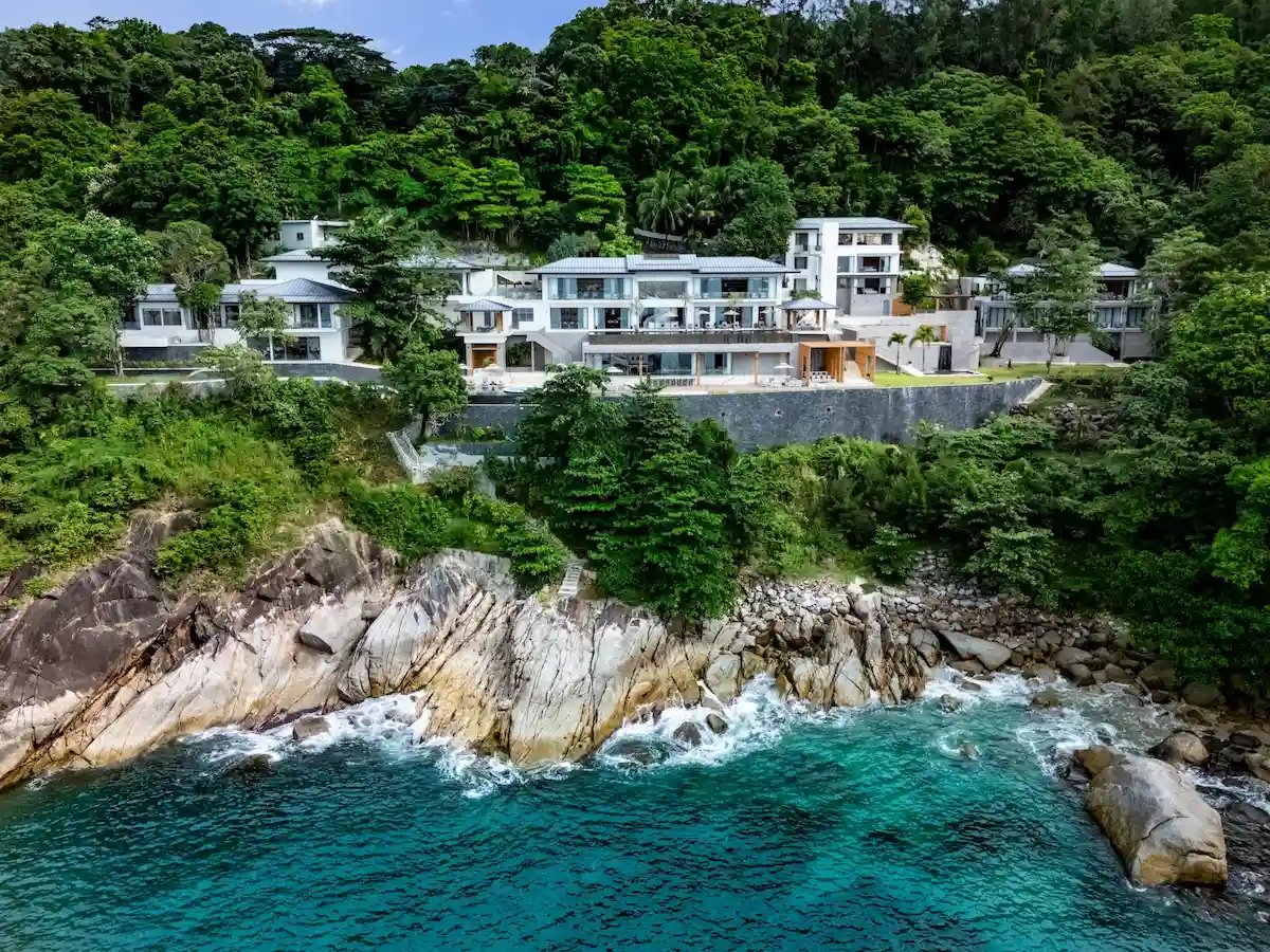 Luxury clifftop villa with infinity pool overlooking the Andaman Sea in Kamala, Phuket