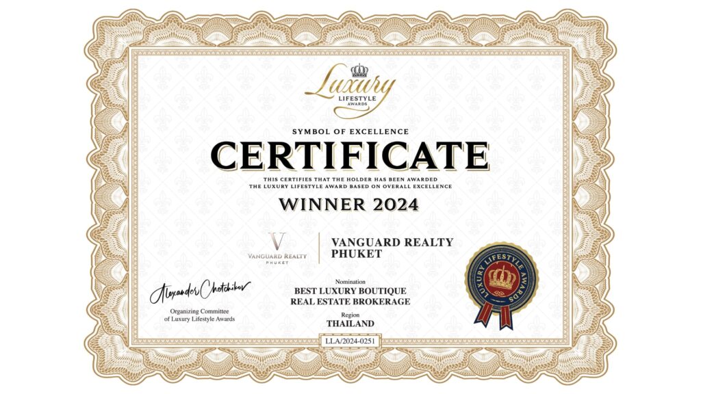 Blog Award Winner Vanguard Realty Phuket